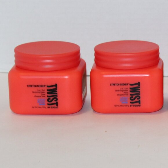 2 Pk Twist Stretch Seeker 3-in-1 Curl Stretching Cream For Curly Hair, 8.5oz New - Picture 1 of 10